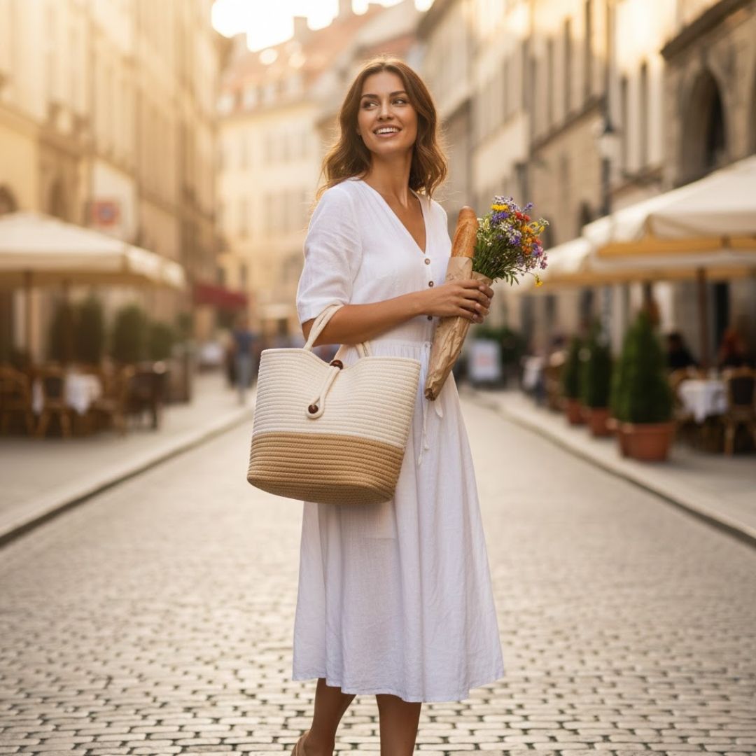 Coastal Chic Tote Bag: Stylish Eco-Friendly Accessory